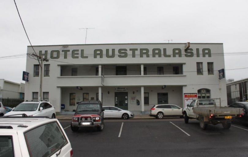 The prized 1920's facade of the Hotel Australasia sits beneath waiting to be uncovered. Photo: BVSC