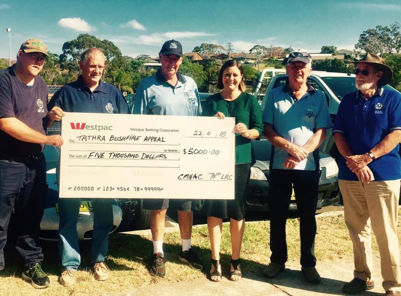 Cooma Monaro Historic Automobile Club raised $5,000. Photo: Mayor Kristy McBain Facebook.