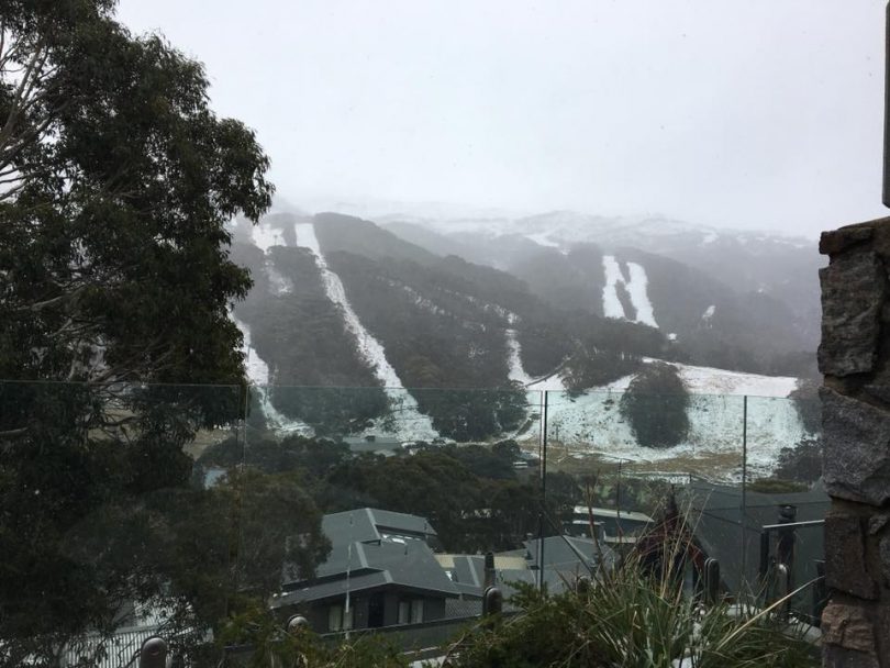 The perfect weekend away in Thredbo for David Howard. Photo: David Howard Facebook.