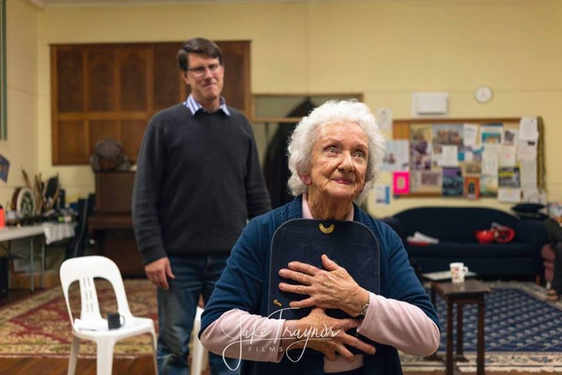 Moruya's Red Door Theatre in rehearsals for their next production, "All in a Night's Work" opens June 22. Photo: Red Door Theatre Facebook