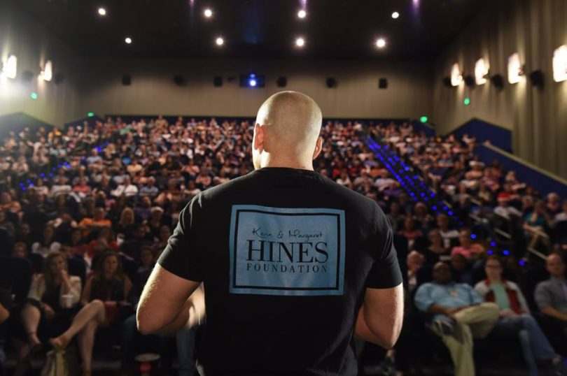 Kevin Hines now travels the world with his message of survival and hope. Photo: Ripple Effect Facebook.