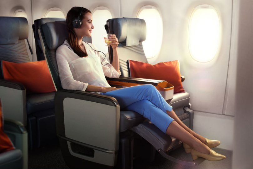 Premium economy is a new offering to international travelers out of Canberra. Photo: Singapore Airlines.