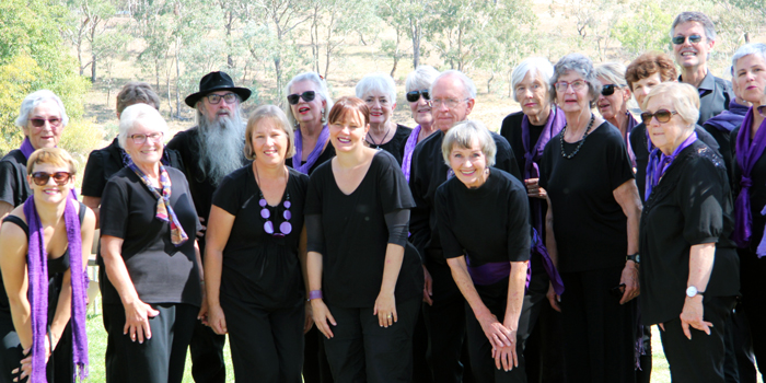 Offbeat after performing at a 2018 World Parkinson's Day event at Southern Cross Yacht Club, Yarralumla.