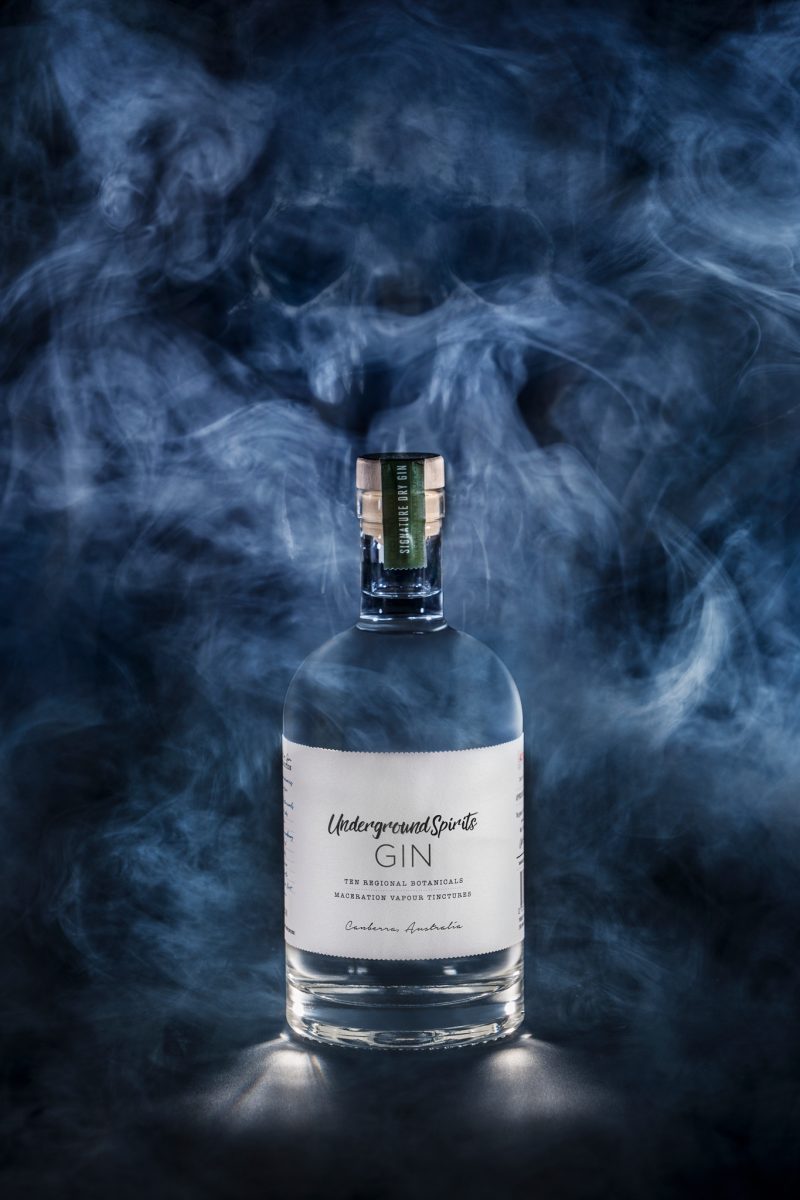 Gin: Ten Regional Botanicals - Underground Spirits. Image by Adam McGrath from H Creations