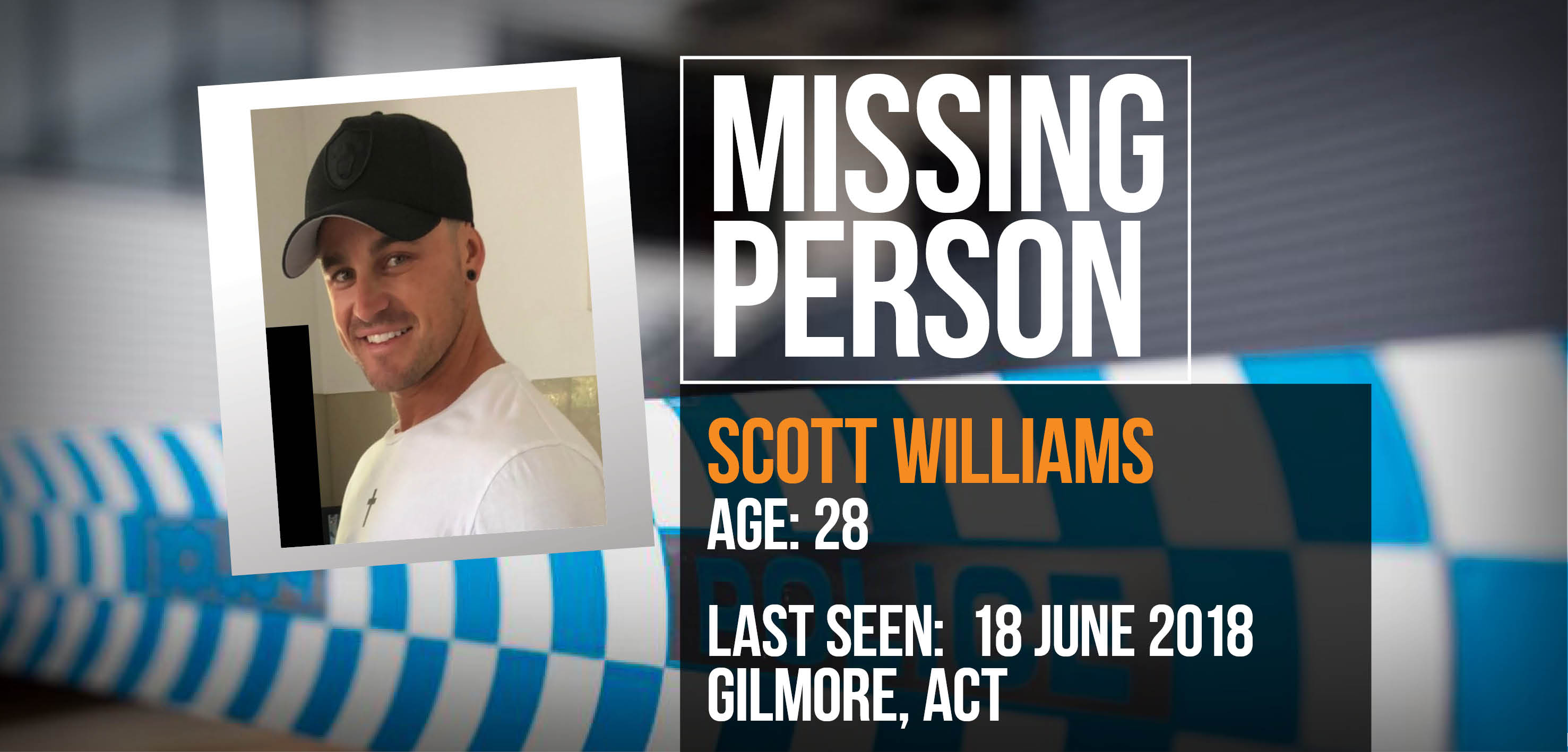 Have you seen missing 28-year-old man Scott Williams?