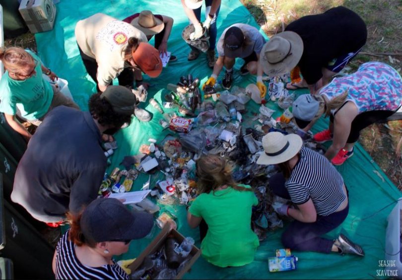 Some of the results of Jindabyne's Lakesdie Scavenge in 2017. Photo: Seaside Scavenge.