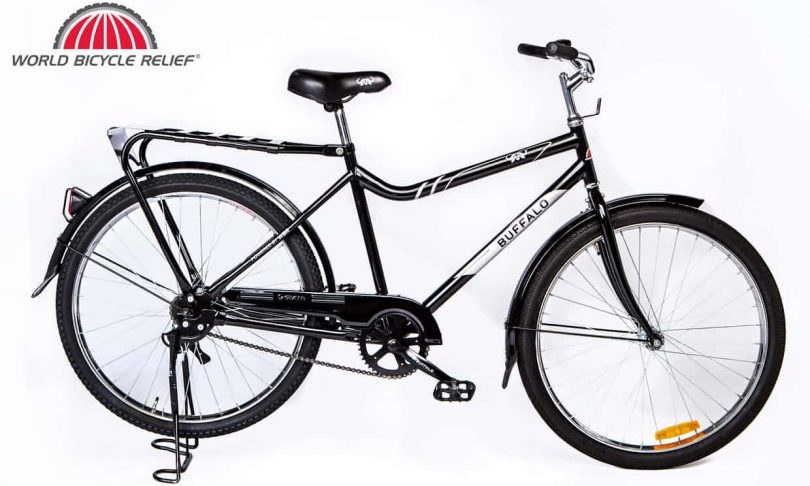 The Buffalo Bicycle is a heavy duty bike designed for rugged terrain and to carry heavy loads. Photo: supplied.