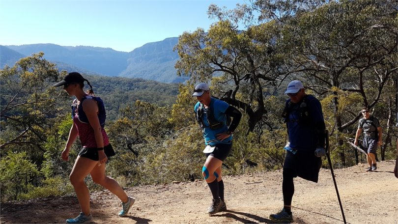 Michael Milton competing in an Ultra-Trail Australia event in Blue Mountains