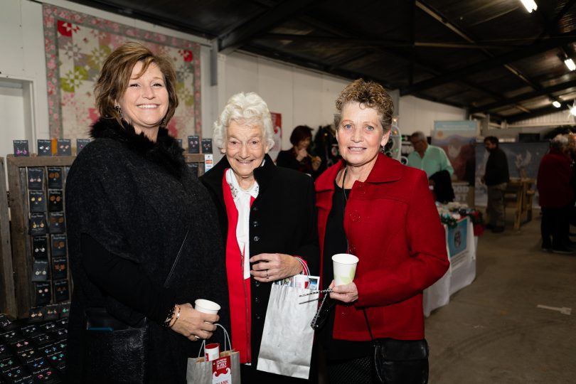 Belinda Pasfield, Eileen Daaniel, and Margart Whightman at the QPRC VIE night