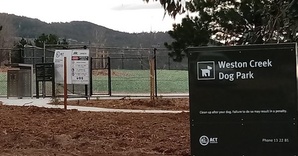 Weston Creek Dog Park to open by 31 July as project undergoes final touches