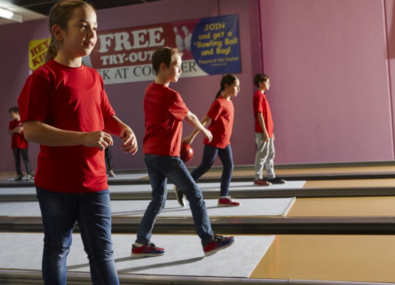 The program caters for six to twelve year olds of all abilities by changing the length of the lanes and games. Photos: Supplied