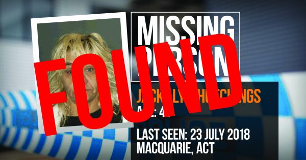 Missing person Jackalyn Hutchings, found