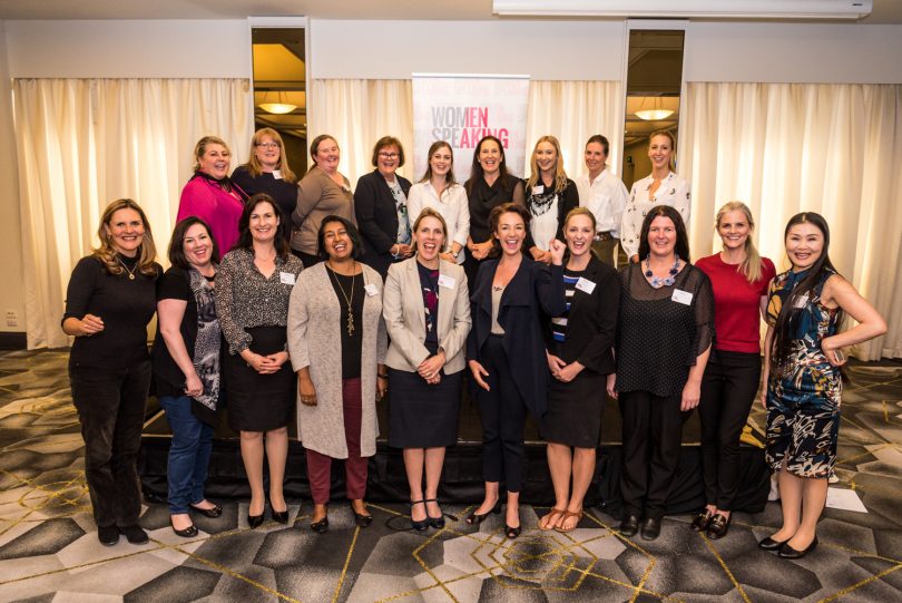 Graduates of the #WomenSpeaking program run by Catherine McGrath Media. Photo: Supplied