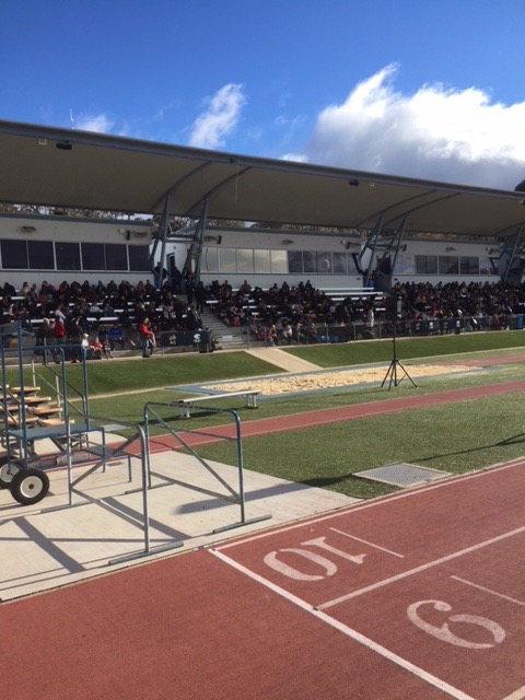 Opening ceremony for the Kanga Cup at the AIS. Photo: Tim Gavel.