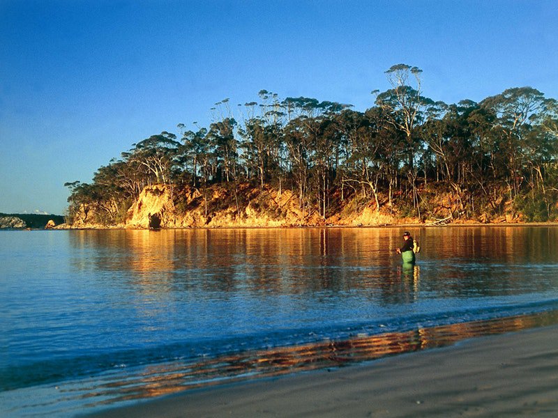 "How's the serenity?" Fishing within the Batemans Marine Park. Photo: VisitNSW