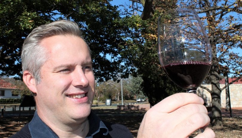 Mr Spencer wants to establish a "virtual cellar" door to enable more people to taste his wines. Photo: Brad Watts.