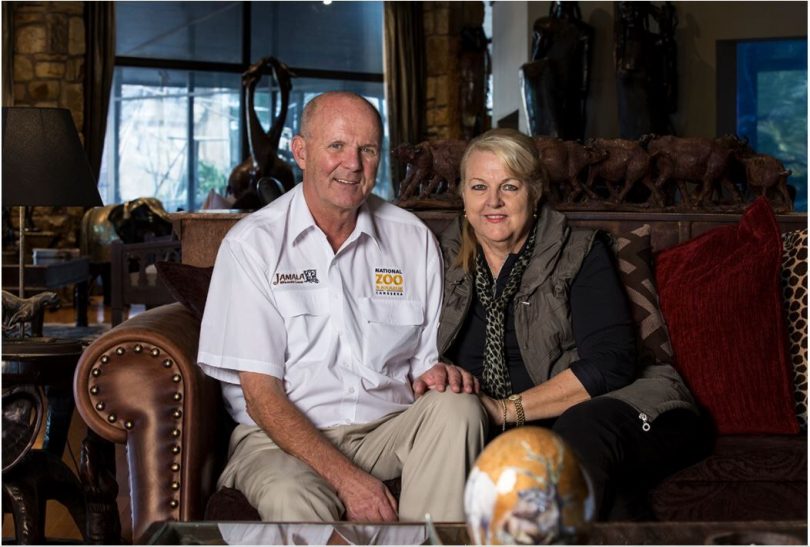 Richard and Maureen Tindale started virtually from scratch and have built a world-class zoo and animal lodge. Photo: Supplied