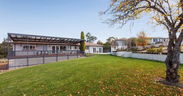 French-provincial inspired home for sale in rural Hall village just minutes from Canberra