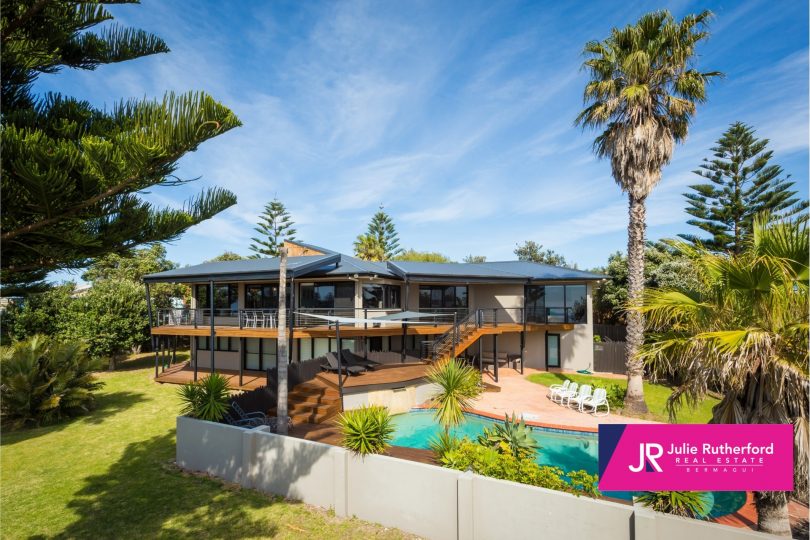 This resort-style home at Bermagui has direct beach access and extensive views. All photos: Supplied