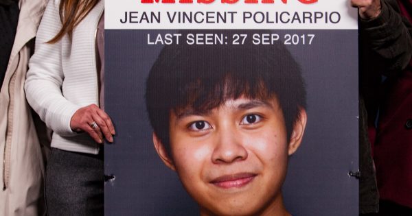 Extensive search fails to find answers to Jean Vincent Policarpio disappearance