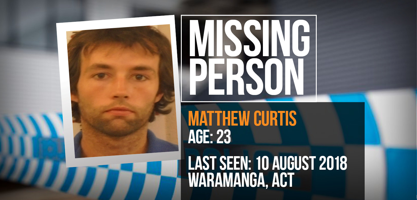 Police renew calls to help find missing Canberra man Matthew Curtis