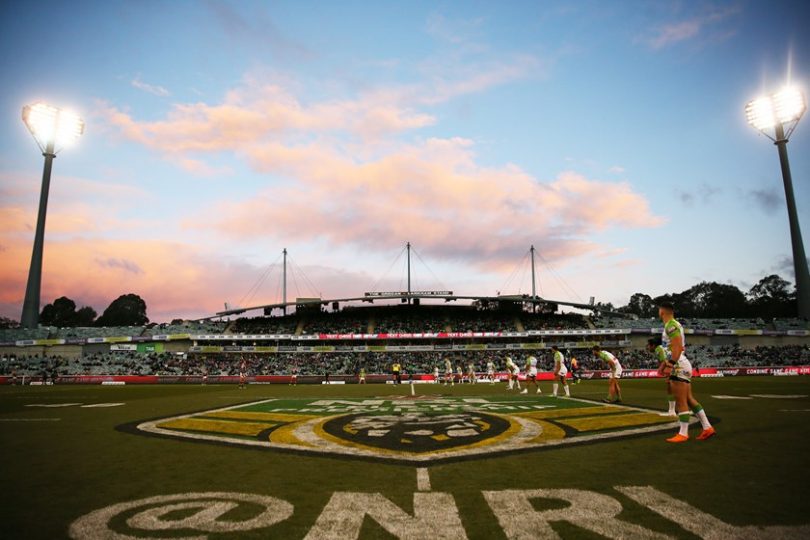 Canberra Stadium will remain the home of sport in Canberra into the future due to the impact of coronavirus. Photo: Supplied by Canberra Raiders.