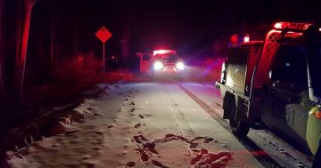 Man rescued after car slides of road in snowy Brindabellas