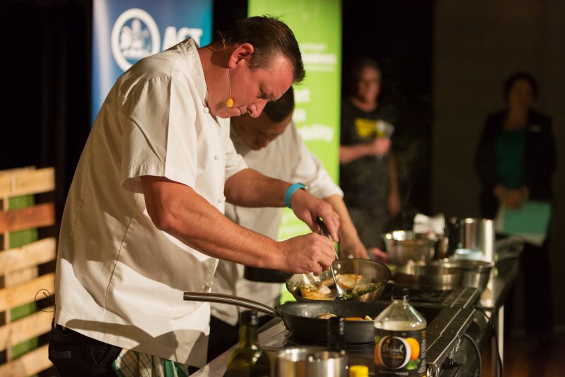 Darren Perryman, from Pialligo Estate, returns for the annual celebrity cook-off.