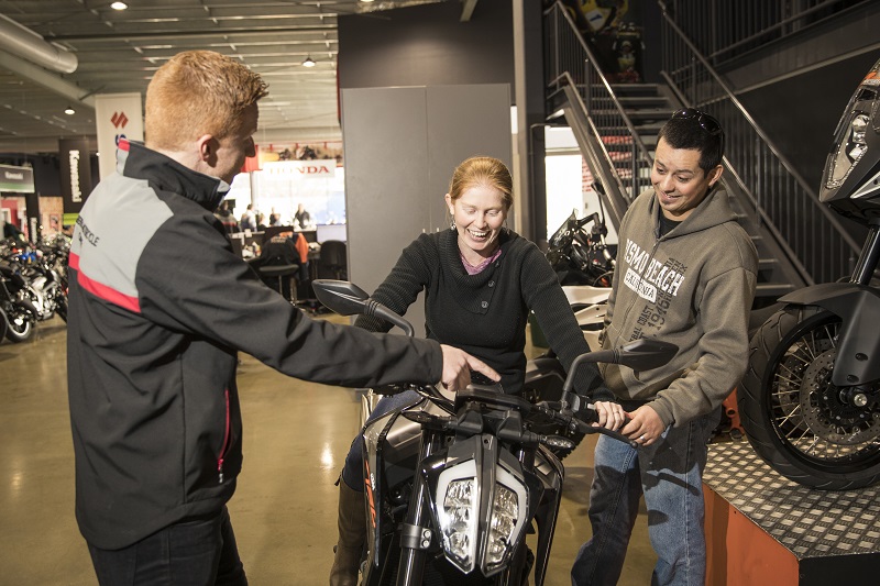 Get the right good advice in a welcoming enviroment at the Canberra Motorcycle Centre. Photo: supplied.