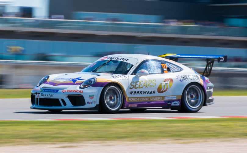 Cameron Hill during the Porsche Wilson Security Carrera Cup, Tallen Bend. Photo: Cameron Hill Racing website.