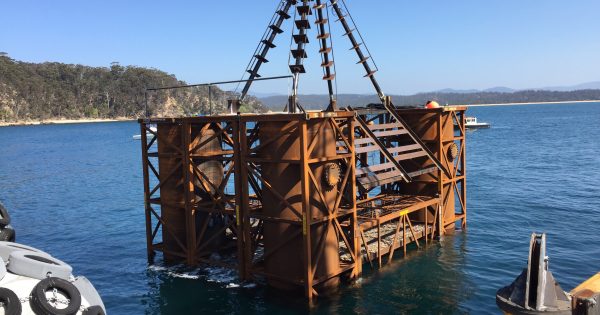 Merimbula's artificial reef in place and promising to be a magnet for life and fisherman