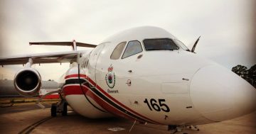 Air tanker deployed on Bega Valley fire to spare more homes being lost