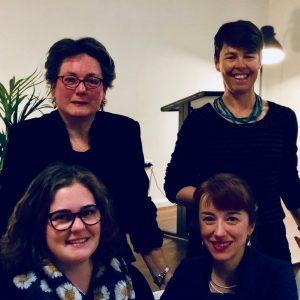 Kate Auty, Anne Napier, Emily Banks, and Amelia Dillon at the Active Travel Office forum on 4 September 2018