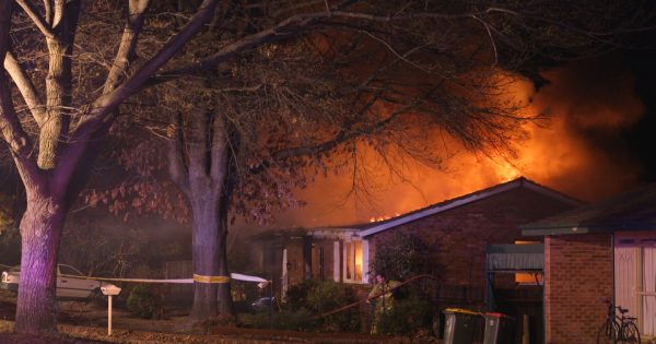 Police investigate blaze at Lyneham home