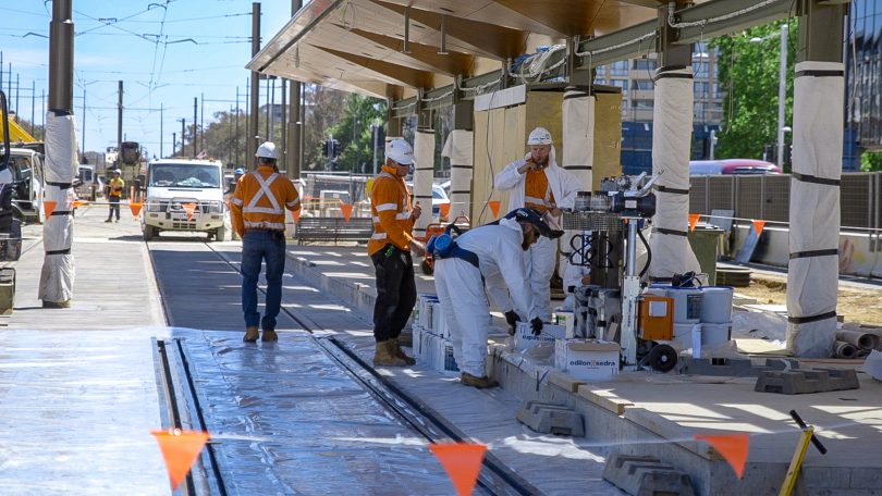 light rail workers. 