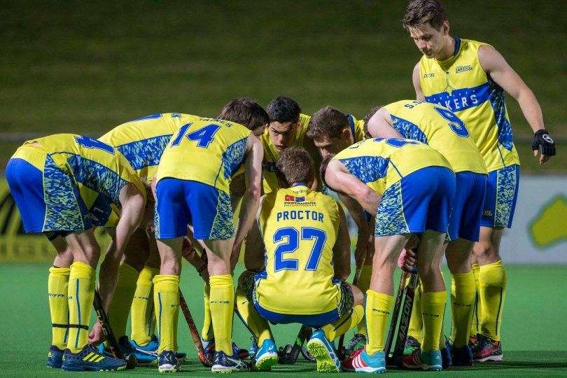 Canberra Lakers at 2017 AHL in Perth. Photo: Hockey ACT.