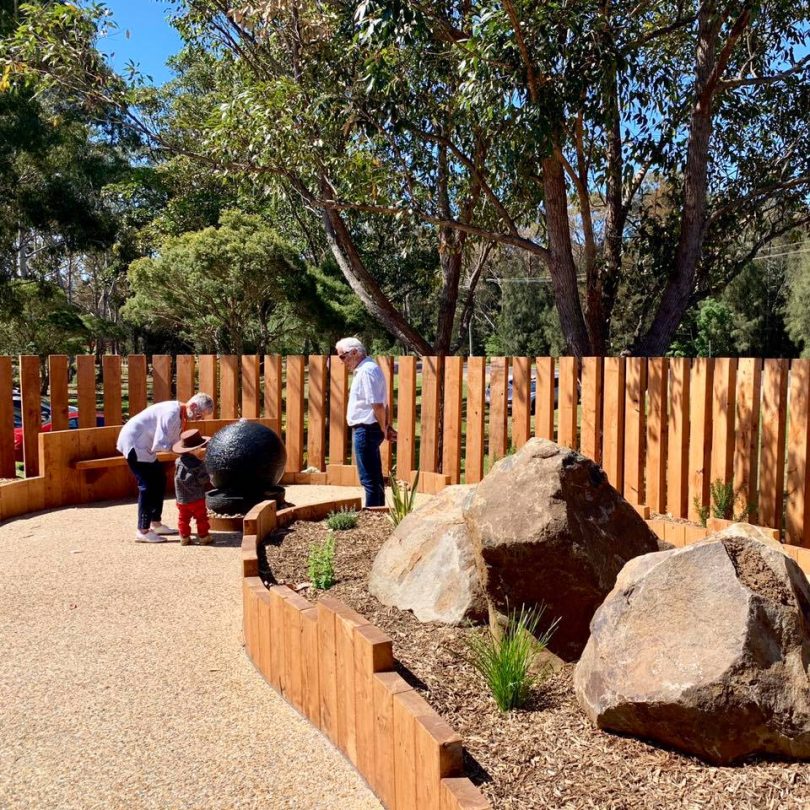 The sensory garden at Muddy Puddles stimulates the senses. Photo: Muddy Puddles Facebook.