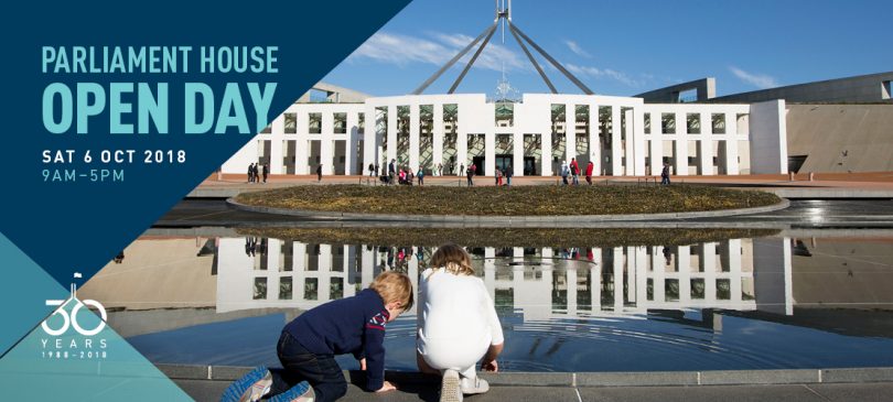 Parliament House Open Day is on this Saturday