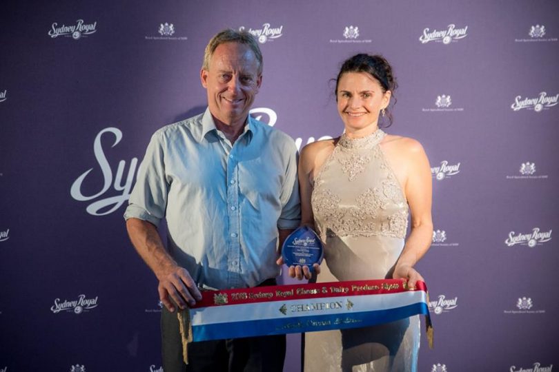 2018 Grand Champion Double Cream at Sydney Royal Show. Photo: Tilba Real Dairy.