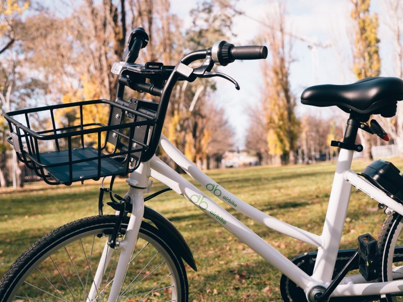 The Australian-owned company Airbike released a fleet of 200 dockless bikes in Canberra at the end of July. Photos: Supplied by Airbike.