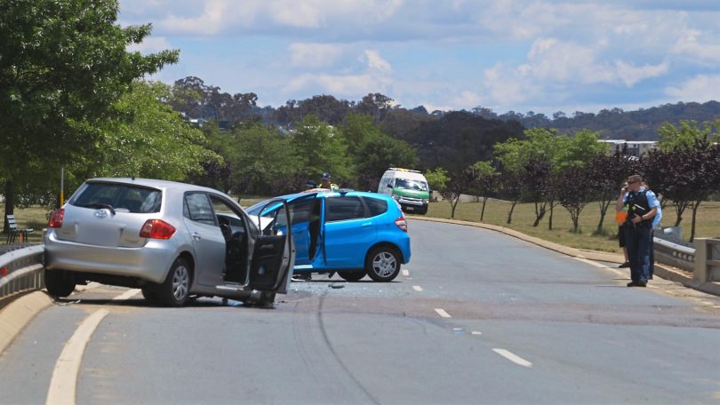 multiple car crash