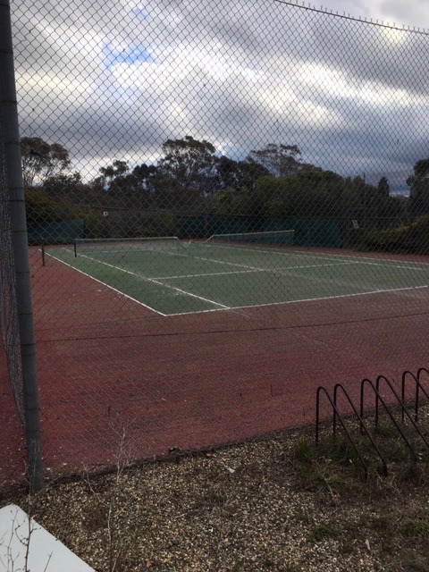 Hawker Tennis Centre in a state of disrepair. Photo: Tim Gavel.