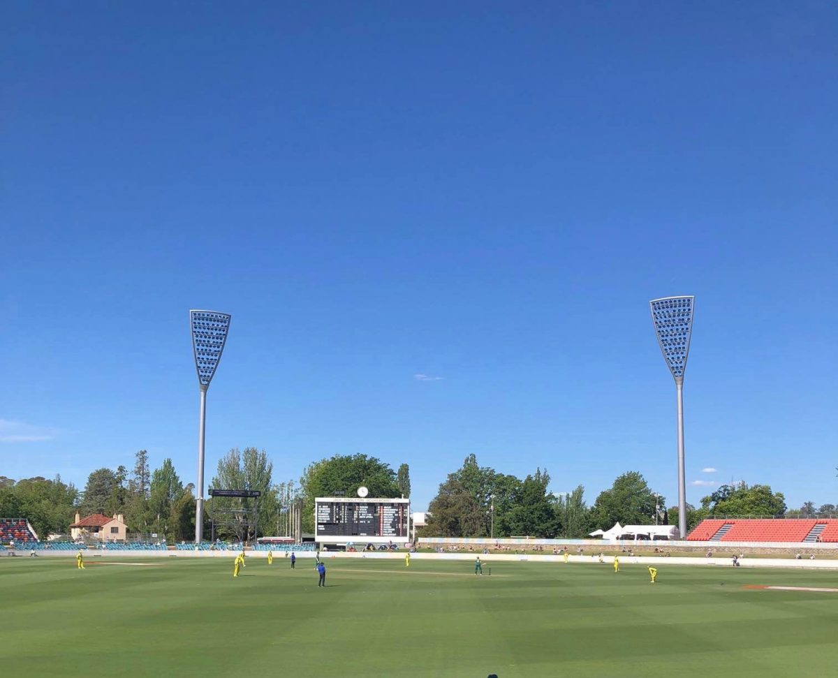 Manuka Oval.