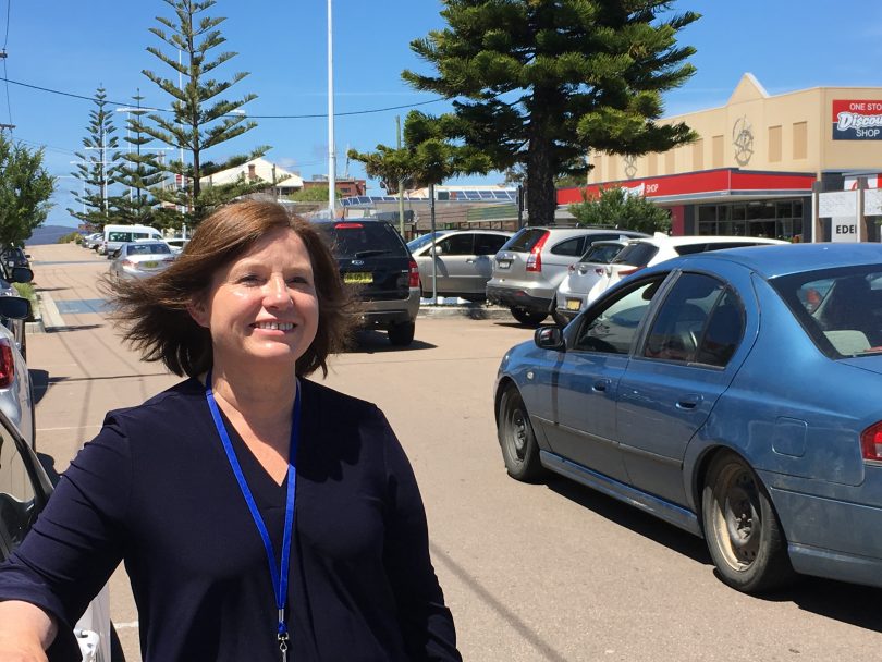 Labor candidate for Bega, Leanne Atkinson on Eden. Photo: Ian Campbell