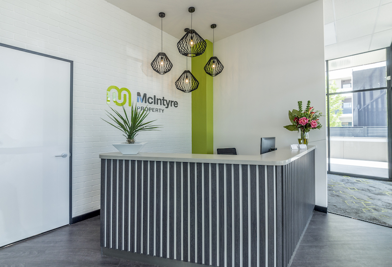 The new McIntyre Property’s Greenway office, which underlines its commitment to the Tuggeranong community.