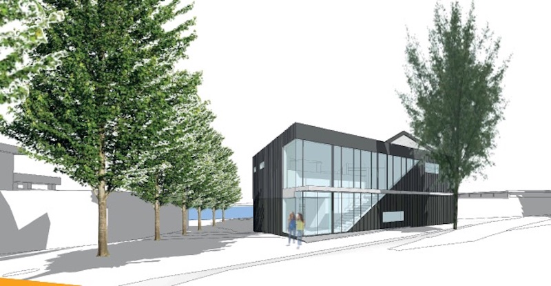  An artist’s impression of the new rowing shed.