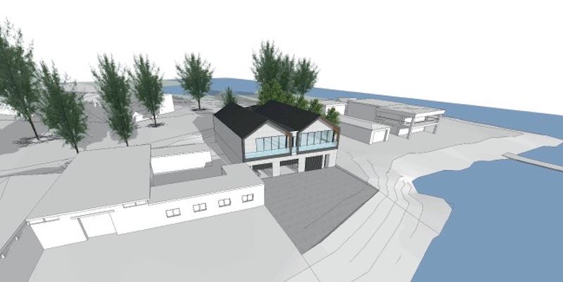 An artist’s impression of the new rowing precinct.