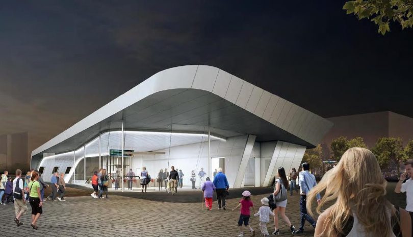 Underground bus interchange artist's impression