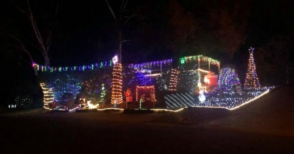 Canberra teenagers using Christmas lights to brighten the lives of MS patients