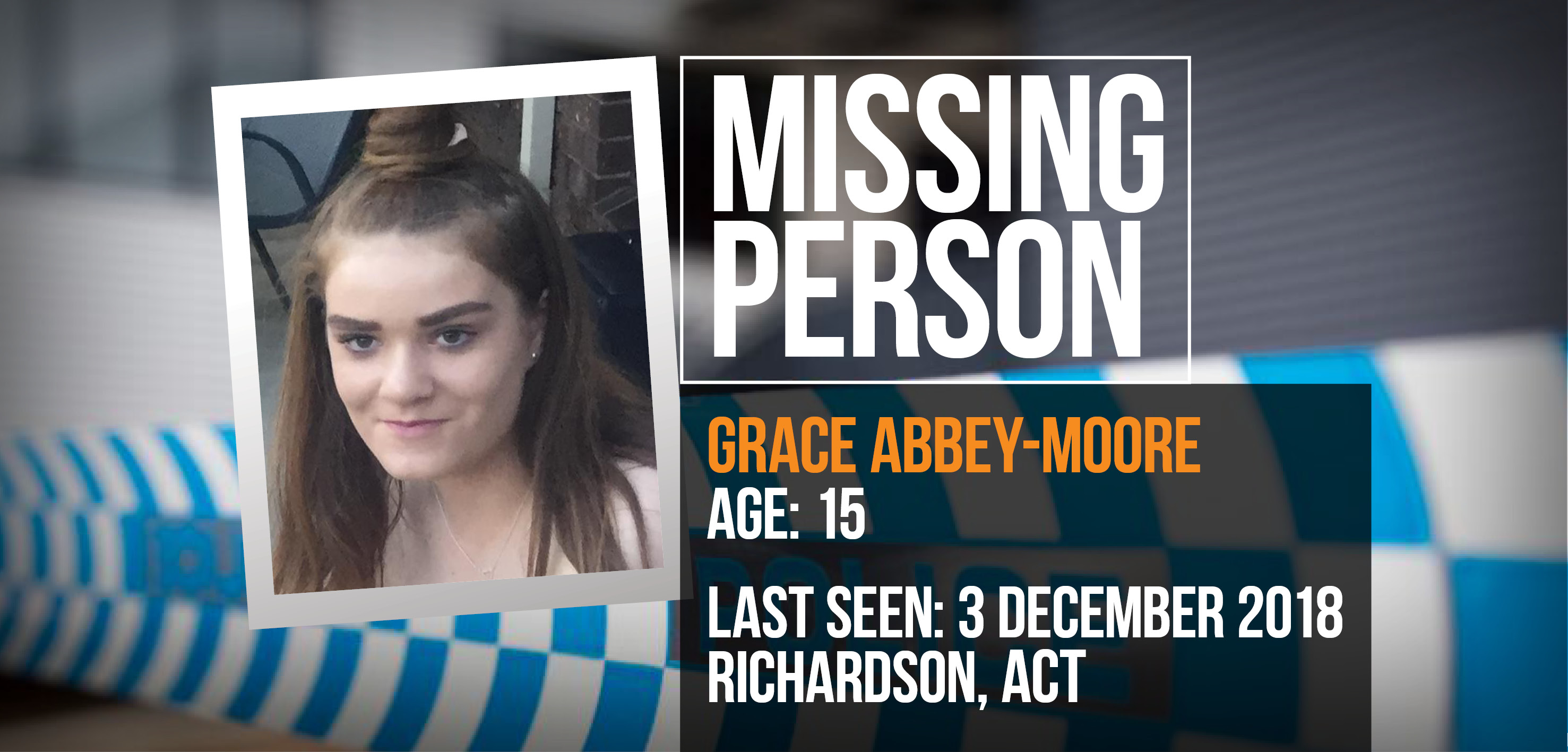 Grace Abbey-Moore missing for 16 days